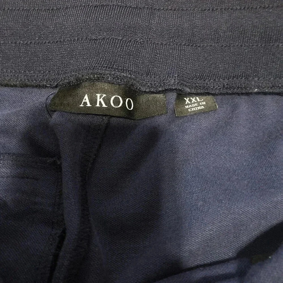 AKOO Colorblock Sweatpants Mens XXL MEsh Fleece Joggers w Drawstring - Picture 4 of 6